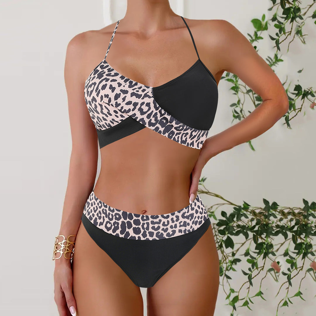 Lace Up Bikini Two-piece Set Swimsuit For Women - Onouthati