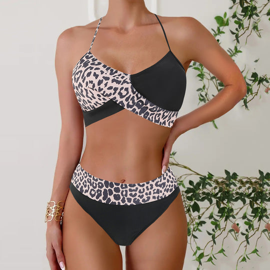 Lace Up Bikini Two-piece Set Swimsuit For Women - Onouthati
