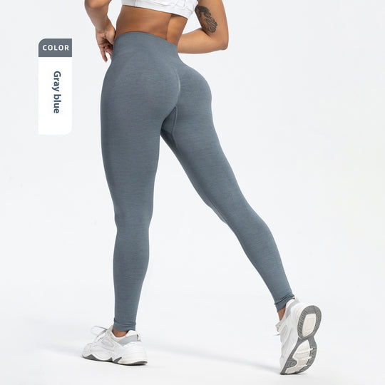 Women's Sports Fitness Pants Seamless Hip Raise High Waist Yoga Pants - Onouthati