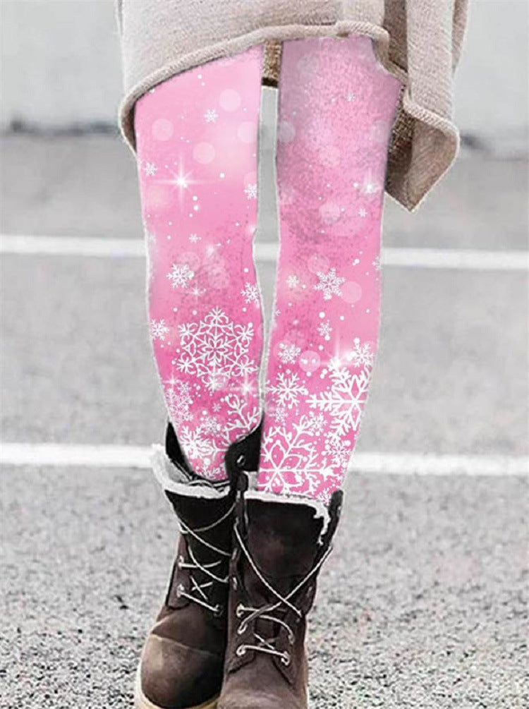 Fashion Pattern Elastic Leggings Trendy Women - Onouthati