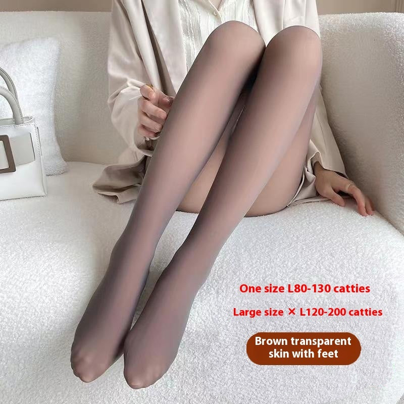 Black See-through Leggings Fall And Winter Outer Wear Pantyhose - Onouthati