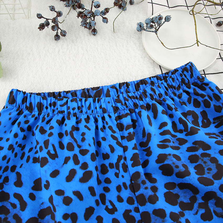 Fashion Leopard Print Pajamas Suit Women - Onouthati