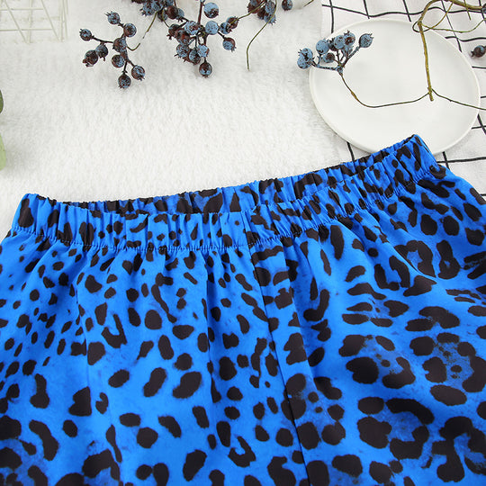 Fashion Leopard Print Pajamas Suit Women - Onouthati
