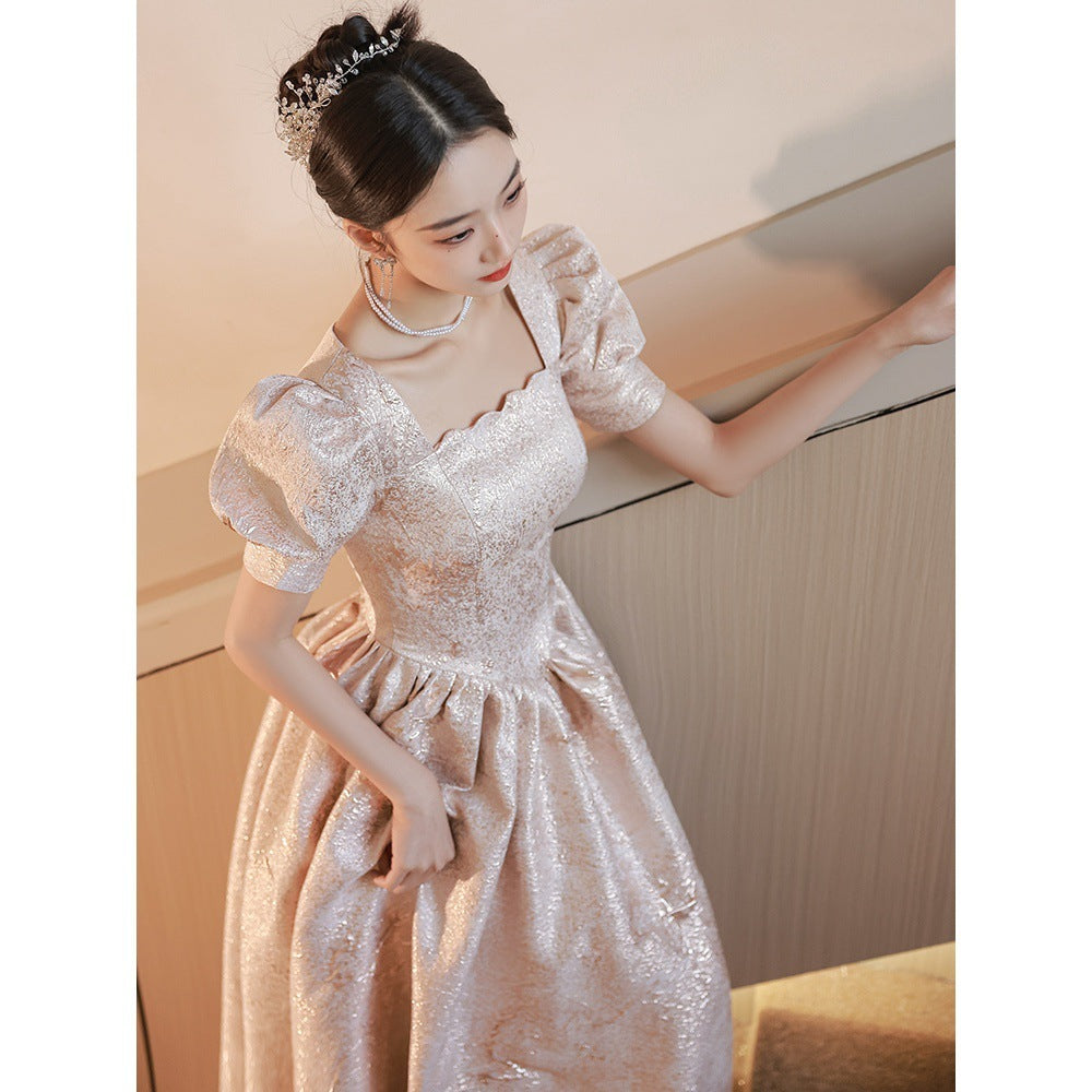 Women Evening Dresses Women Champagne - Onouthati