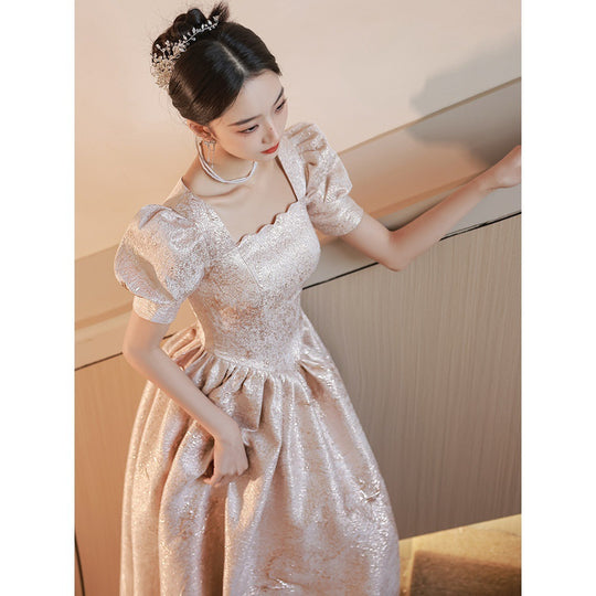 Women Evening Dresses Women Champagne - Onouthati