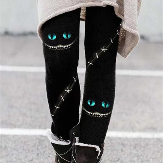 Fashion Pattern Elastic Leggings Trendy Women - Onouthati