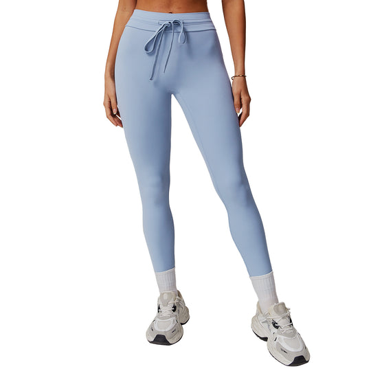Cloud Sense High Waist Yoga Pants Belly Contracting Hip Raise Fitness Pants - Onouthati