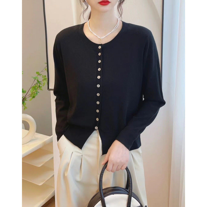 Autumn Classic Style Knitted Sweater Small Cardigan Women - Onouthati