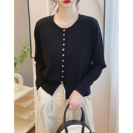 Autumn Classic Style Knitted Sweater Small Cardigan Women - Onouthati