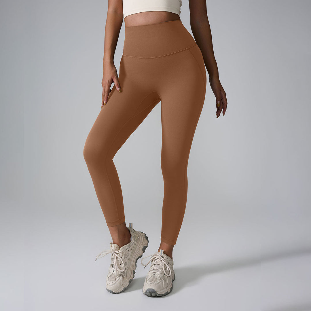 Yoga Pants Seamless Nude Feel High Waist Peach Pants Zero Sense Integrated Sports Yoga Pants Yoga Pants - Onouthati