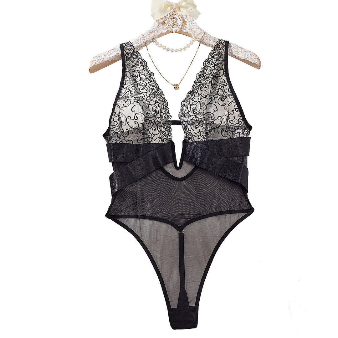 Low Cut Backless Bodysuit Women - Onouthati