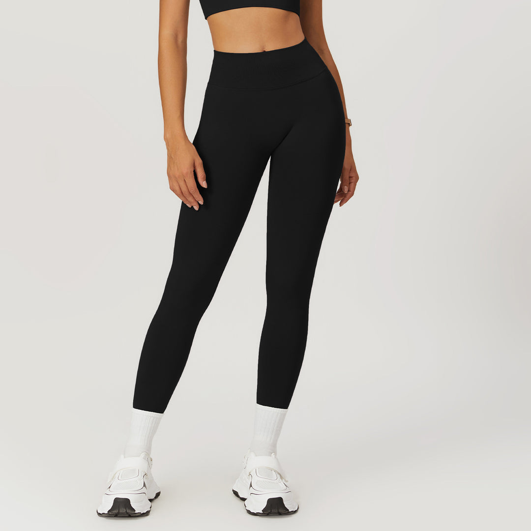 European And American Peach Hip Seamless Belly Contracting And Close-fitting Yoga Pants - Onouthati