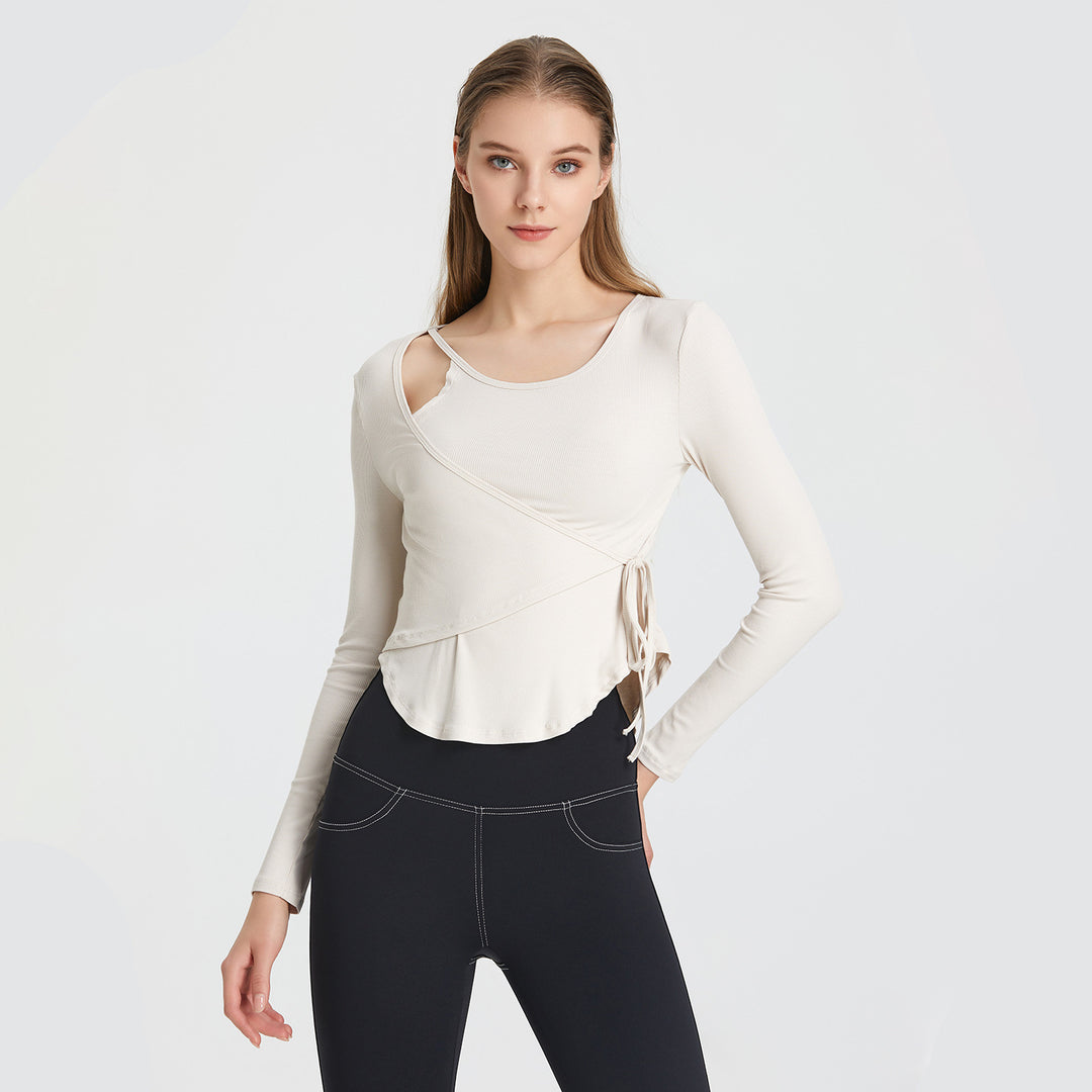 Loose Lace Breathable Sports Blouse For Women - Onouthati