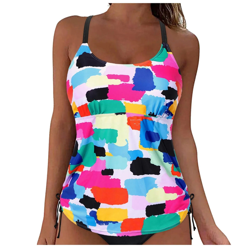 One-piece Swimsuit Round Neck Conservative Vest Swimming Top - Onouthati