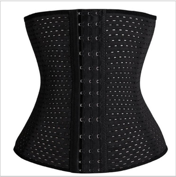 Women Hollow Tibial Belt Body-sculpting Hollow-out Round-hole Breathable Rubber Corset Post-natal Tummy Tucking Exercise Belt - Onouthati
