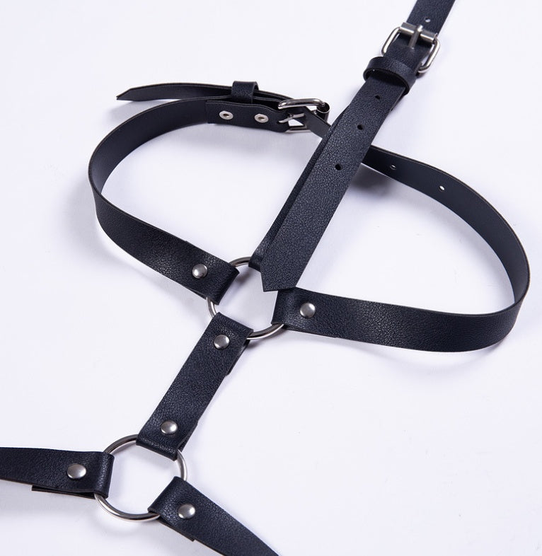 Explosion models sexy PU waist and leg skin accessories Japanese character pin buckle sexy personality jewelry - Onouthati