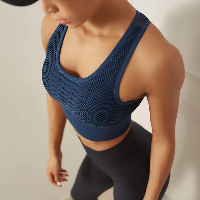 Sports Bra Women Shock-Resistant Underwear Running Yoga - Onouthati