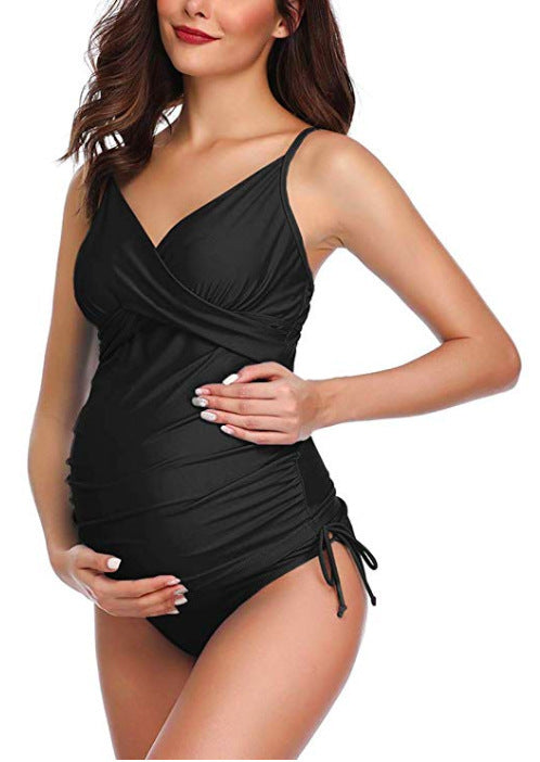 No Steel Support Slim Bikini Swimsuit For Pregnant Women - Onouthati