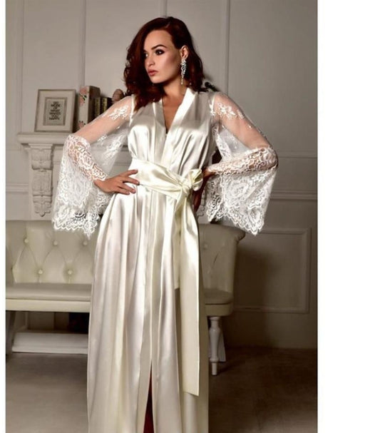 Women Sexy Lingerie Ladies Nightgown Long Pajamas Dress - Onouthati