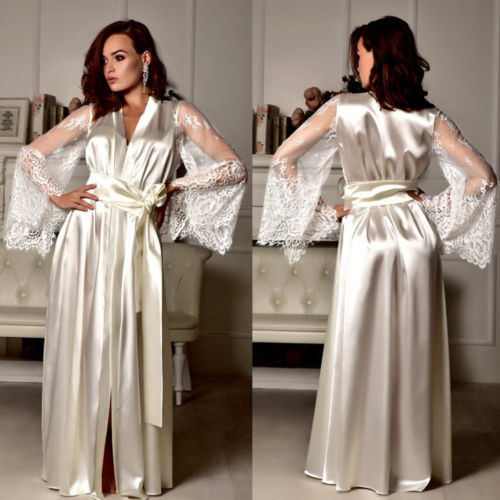 Women Sexy Lingerie Ladies Nightgown Long Pajamas Dress - Onouthati