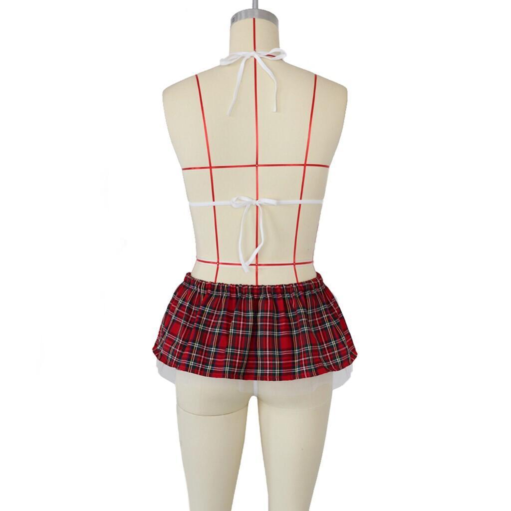 3PC Women Sexy Bow Underwear Pajamas Lingerie Uniform - Onouthati
