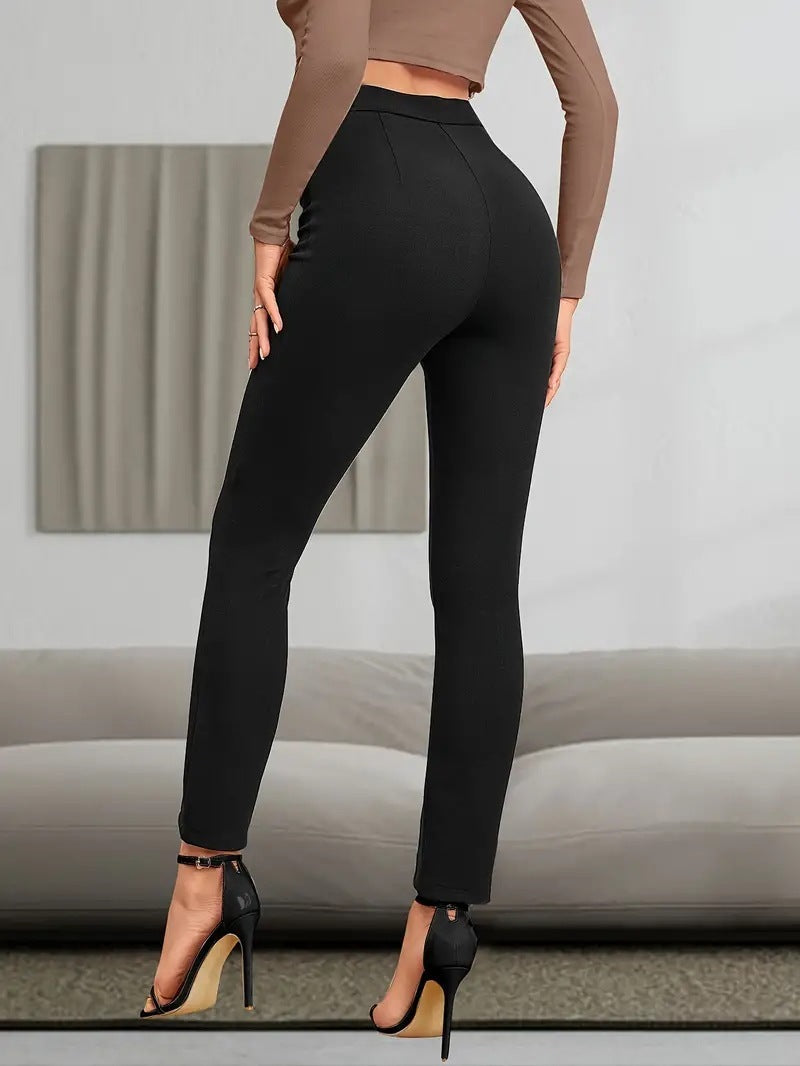 European And American High Waist Casual Sports Split High Slim Fit Comfortable Breathable Hip Lifting Yoga Leggings - Onouthati