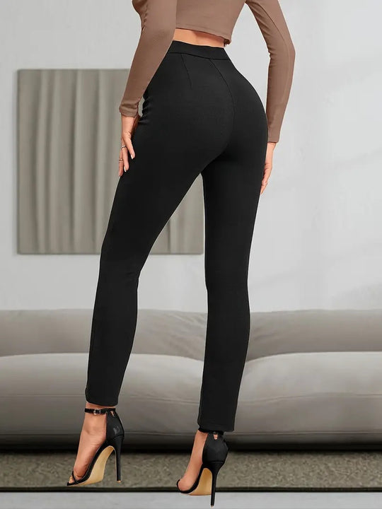 European And American High Waist Casual Sports Split High Slim Fit Comfortable Breathable Hip Lifting Yoga Leggings - Onouthati