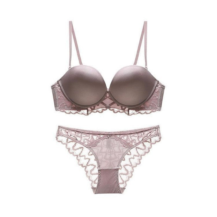 Thin Soft Steel Ring Bra Lace Underwear For Women - Onouthati