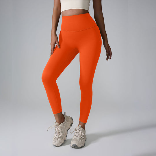 Yoga Pants Seamless Nude Feel High Waist Peach Pants Zero Sense Integrated Sports Yoga Pants Yoga Pants - Onouthati