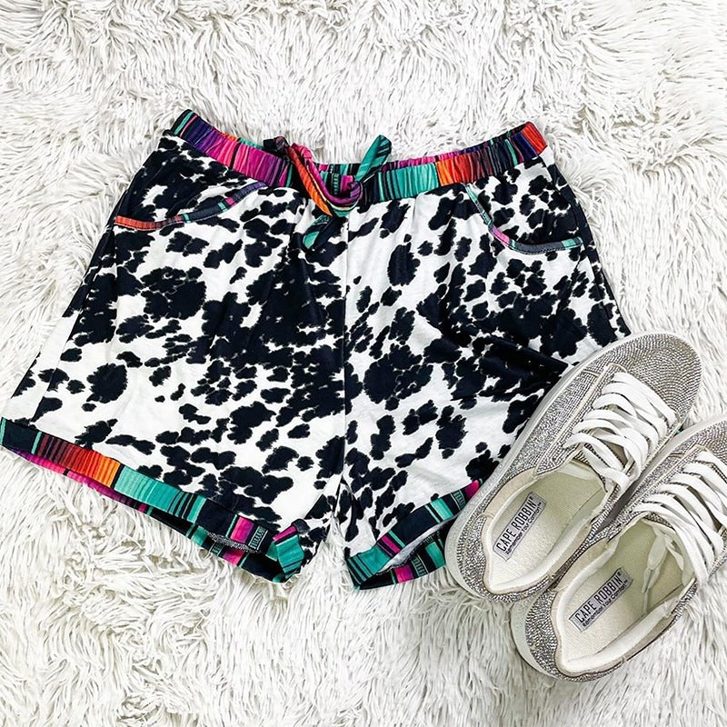 Leopard Print Sports Casual Shorts For Women - Onouthati