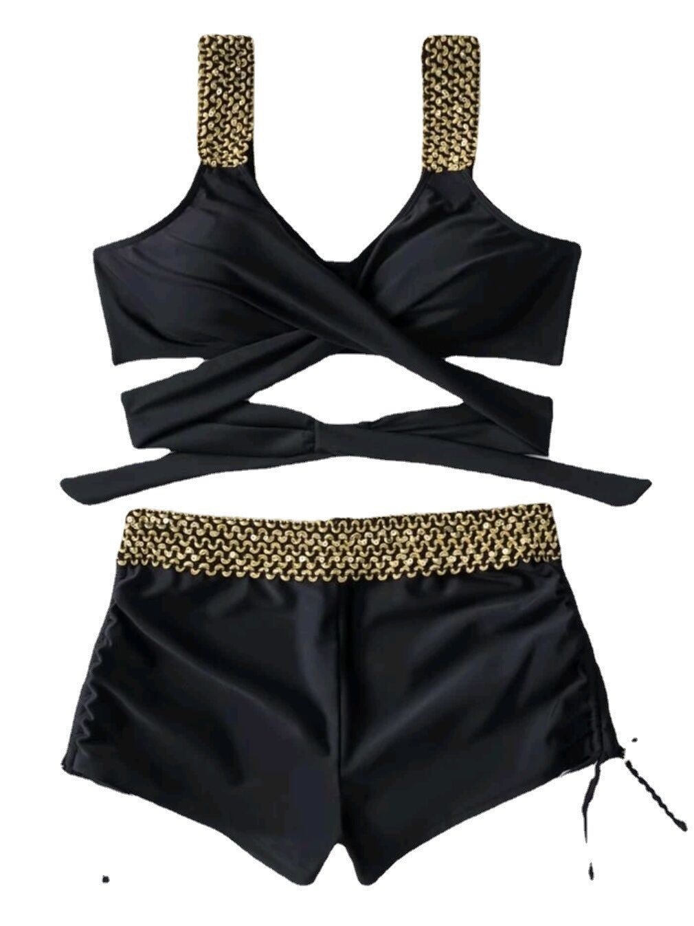 Solid Color High Waist Bikini For Women - Onouthati