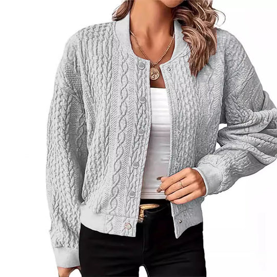Women's Cardigan Fashion Button Coat Jacket - Onouthati