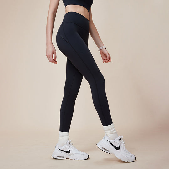 Cross Hip Lifting And Waist-slimming Upgrade High Waist Peach Sports Yoga Pants - Onouthati