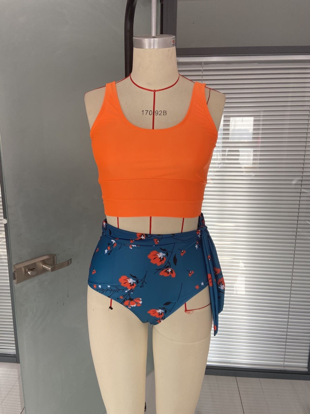 New Bikini Europe Cloth Printing Swimming Split Conservative Bikini Swimsuit For Women - Onouthati