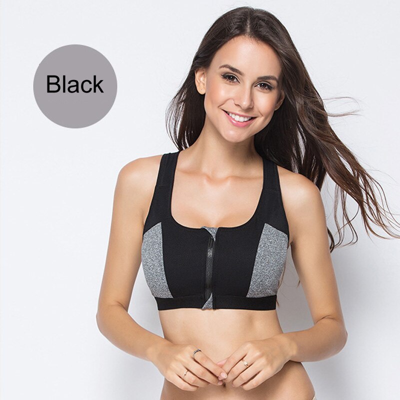 Front zipper sports bra for women - Onouthati