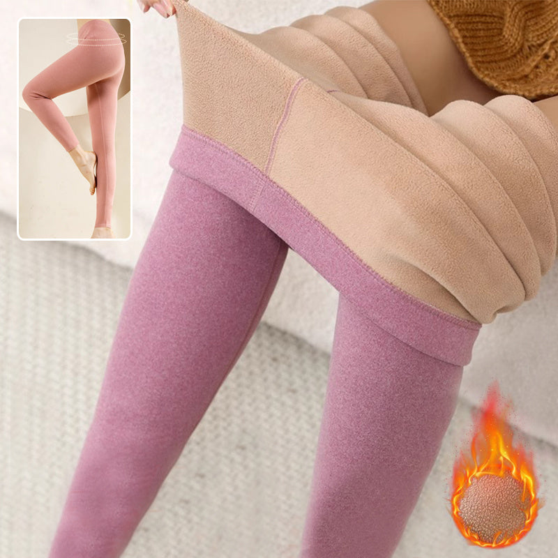 Warm Cashmere Leggings Winter Solid Slim Pants Fashion Trousers For Women Clothing - Onouthati