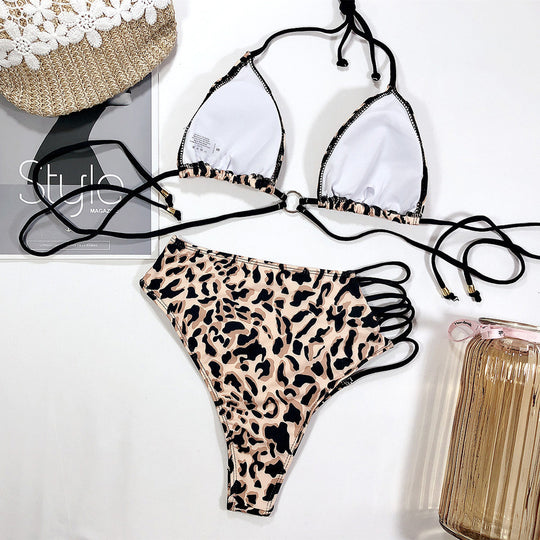 Leopard print swimsuit swimsuit bikini - Onouthati