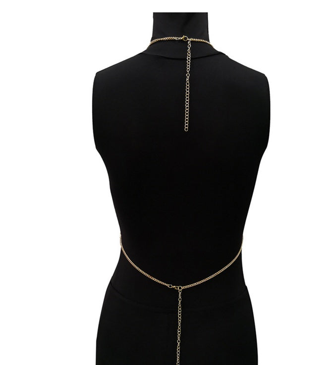 Sexy Metal Chain Tank Top Womens Silver Sparkly Sequins Hollow Plain Backless Club Vest Women Summer Beach Crop Tops - Onouthati