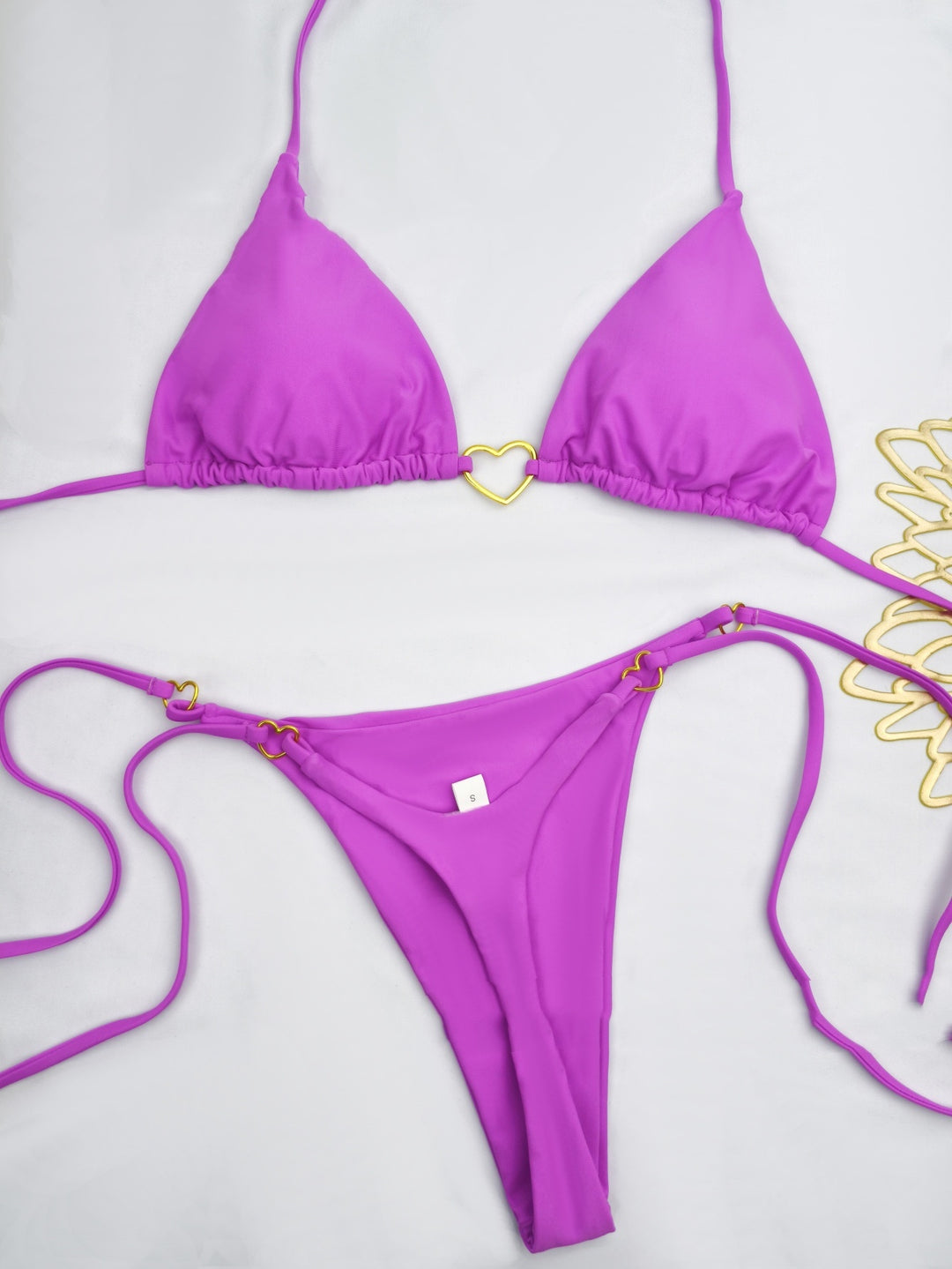 European And American Lace Up Split Swimsuit Set Women's Bikini Swimsuit - Onouthati