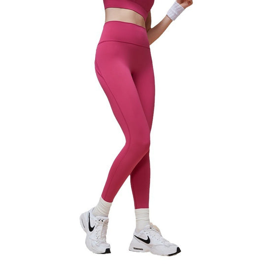 Cross Hip Lifting And Waist-slimming Upgrade High Waist Peach Sports Yoga Pants - Onouthati