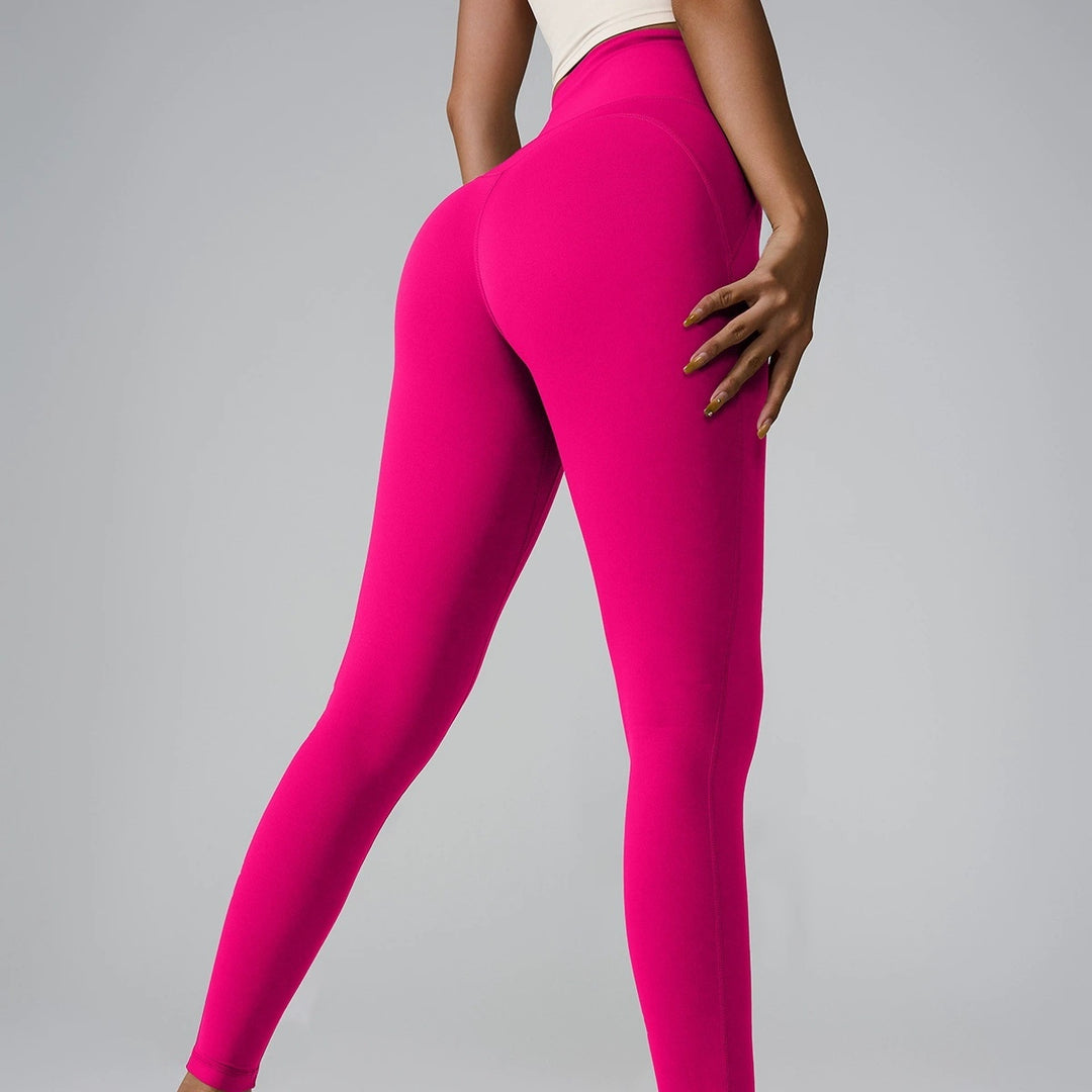 New Sports Trousers Pocket High Waist Seamless Nude Feel Yoga Pants - Onouthati