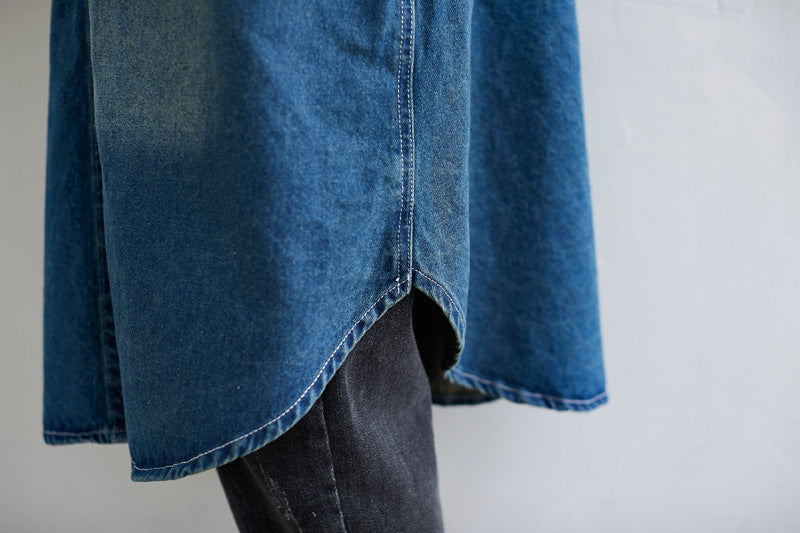 Women's Fashion Wash Vintage Denim Jacket - Onouthati