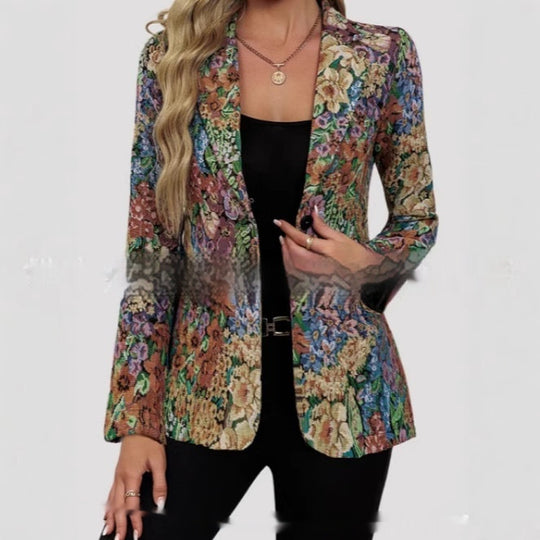 New Suit Fashion Elegant One Button Women's Coat - Onouthati