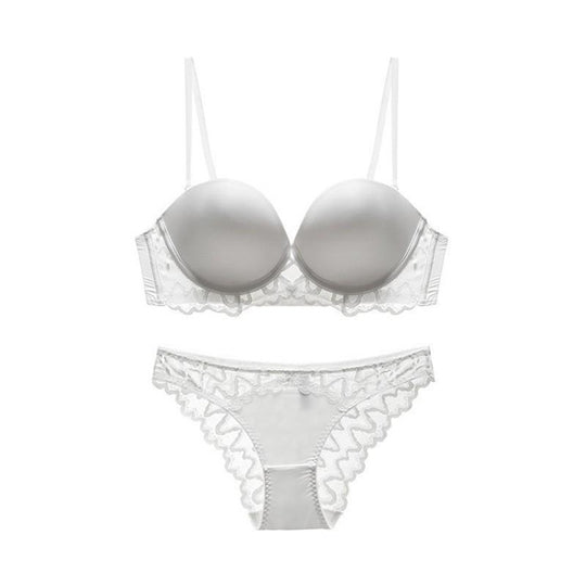 Thin Soft Steel Ring Bra Lace Underwear For Women - Onouthati