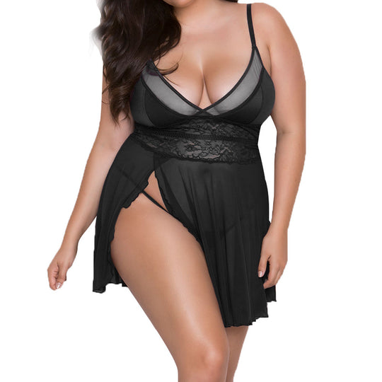 Plus Size Women sexy nightdress Pajamas - Onouthati