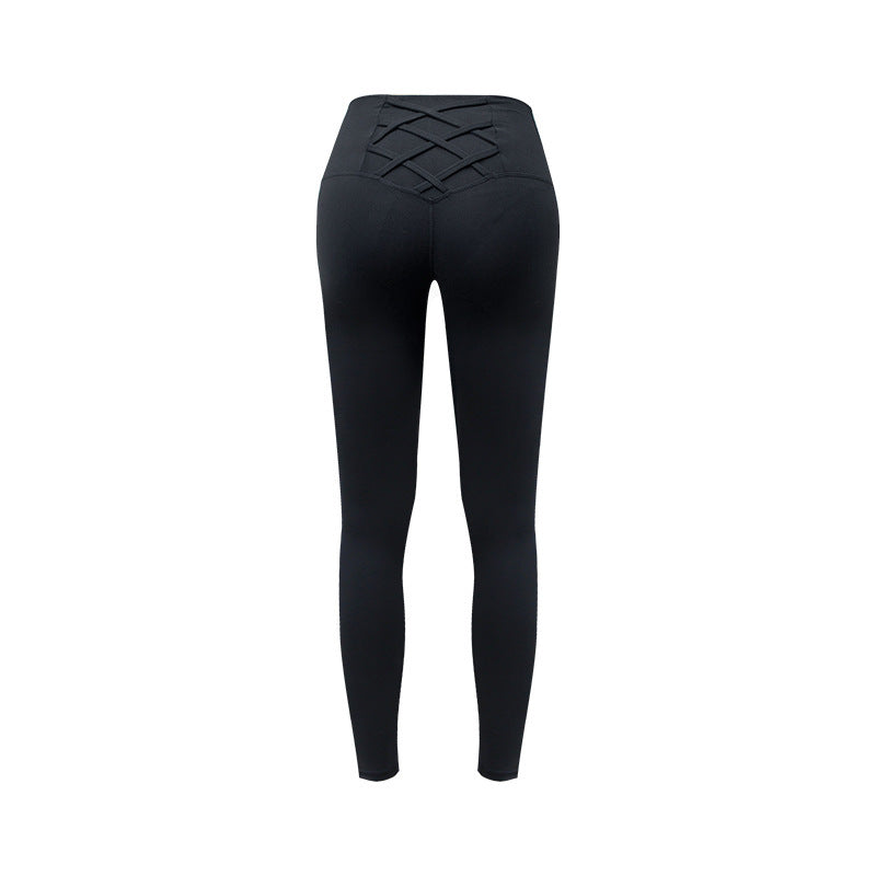 Bodybuilding Hip Raise High Waist Belly Contracting Thin Running Sports Yoga Pants - Onouthati