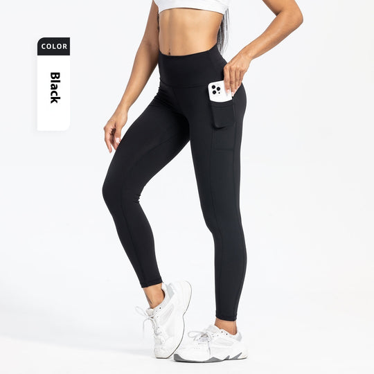 Women's Slim-fit Pocket High Waist Workout Sports Yoga Pants - Onouthati