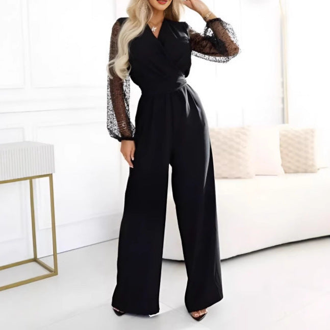 Sequined Top Wide Leg Pants Casual Suit Women - Onouthati
