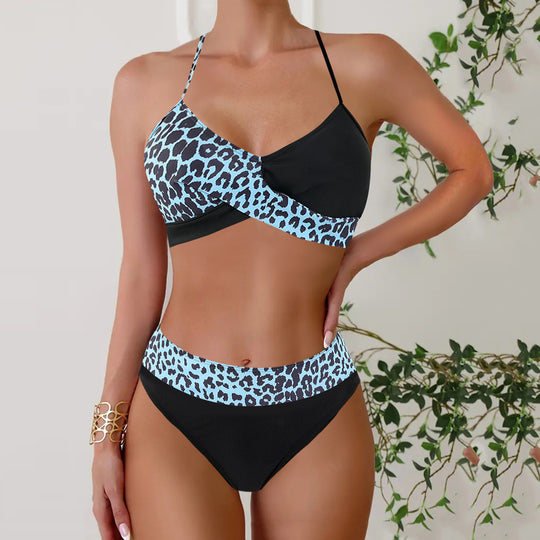Lace Up Bikini Two-piece Set Swimsuit For Women - Onouthati