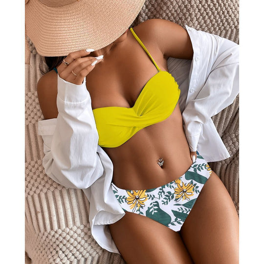 Gradient Surfing Split Bikini Swimsuit - Onouthati